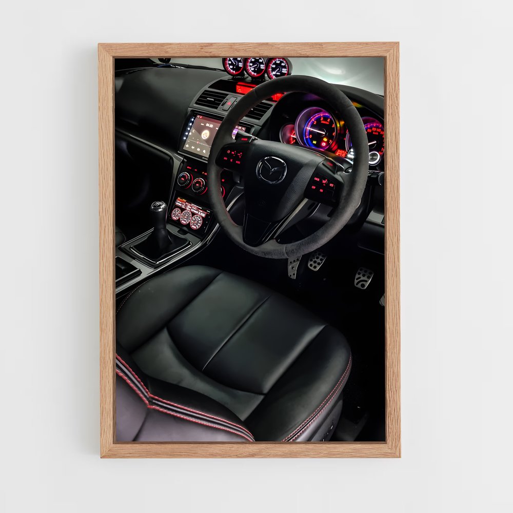 Poster Intérieur Sportif – affiche Mazda (vue 4)
